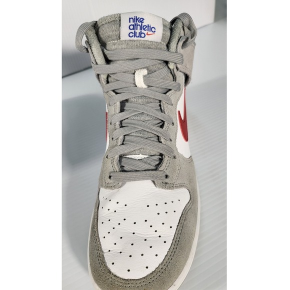 Nike Dunk High Athletic Club Gray Red White Sneakers Shoes | Size: Unknown - Picture 4 of 11